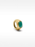 Anillo Elástico De Resina dorado