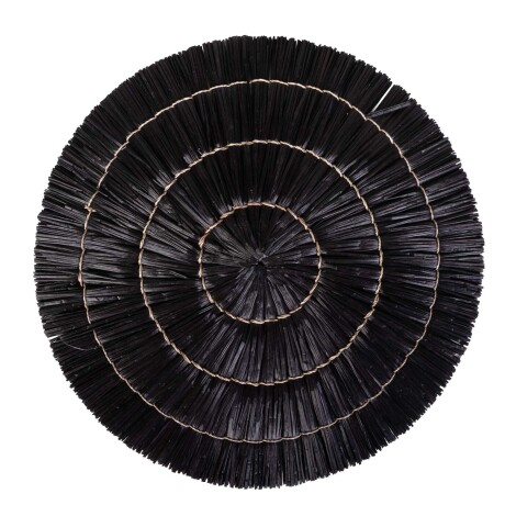 INDIVIDUAL 38CM FIBRAS-NATURALES NEGRO PMD1509