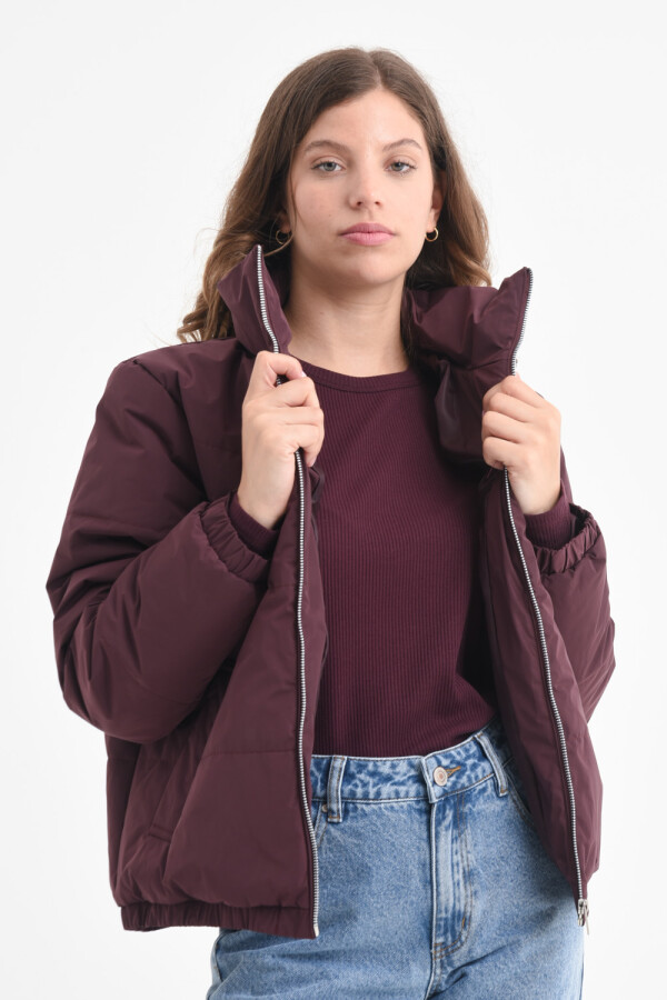Campera capitoneada Ciruela