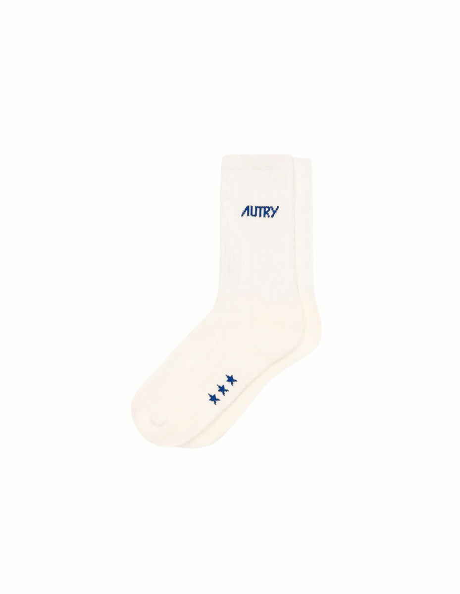 SOCKS MAIN UNIC STARS CREAM/BL 