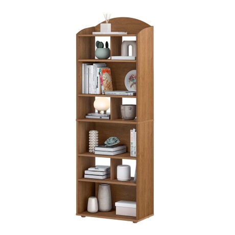 BIBLIOTECA MDF-Y-MDP MARRON ARCO