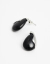 Aros Pasantes Resina Aros Pasantes Black Resin - Negro