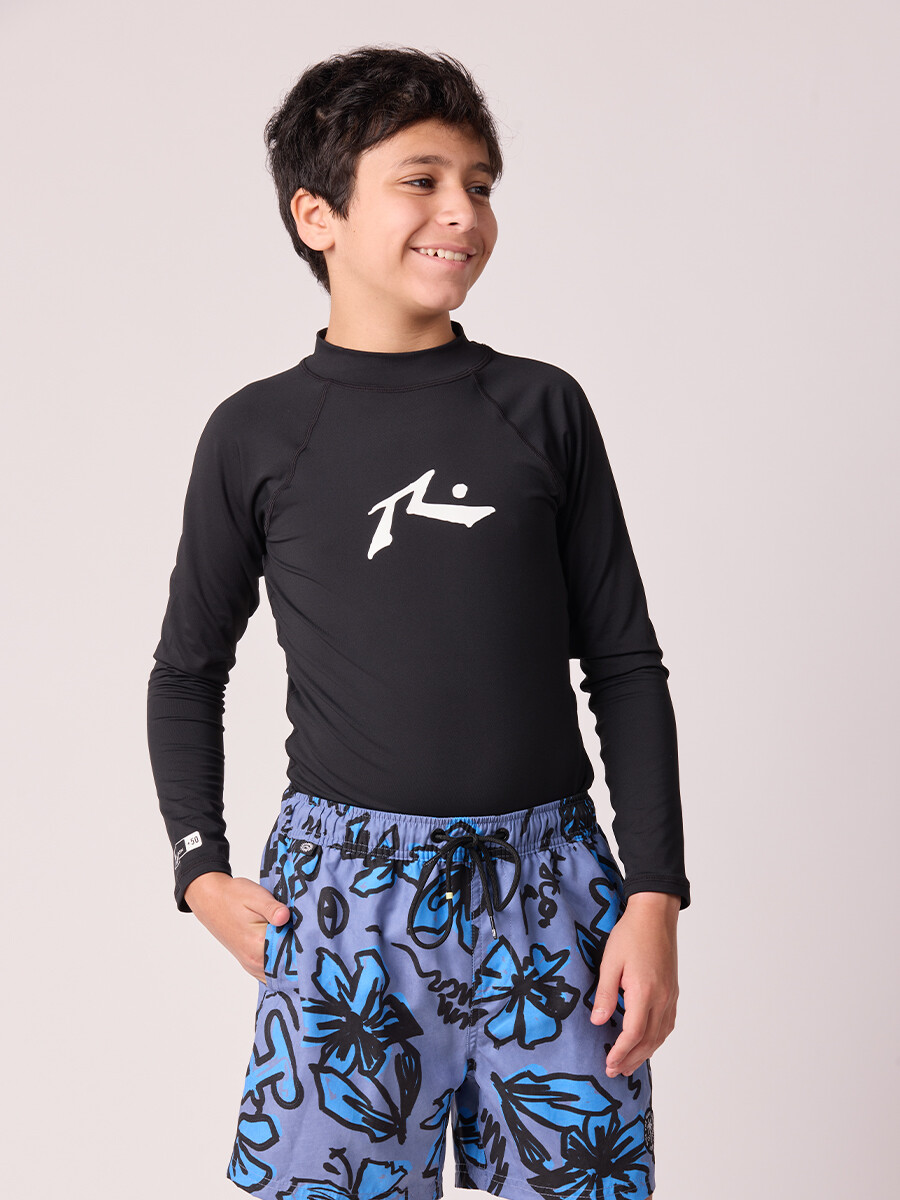 RASHGUARD LETTIE TEEN RUSTY - Negro 