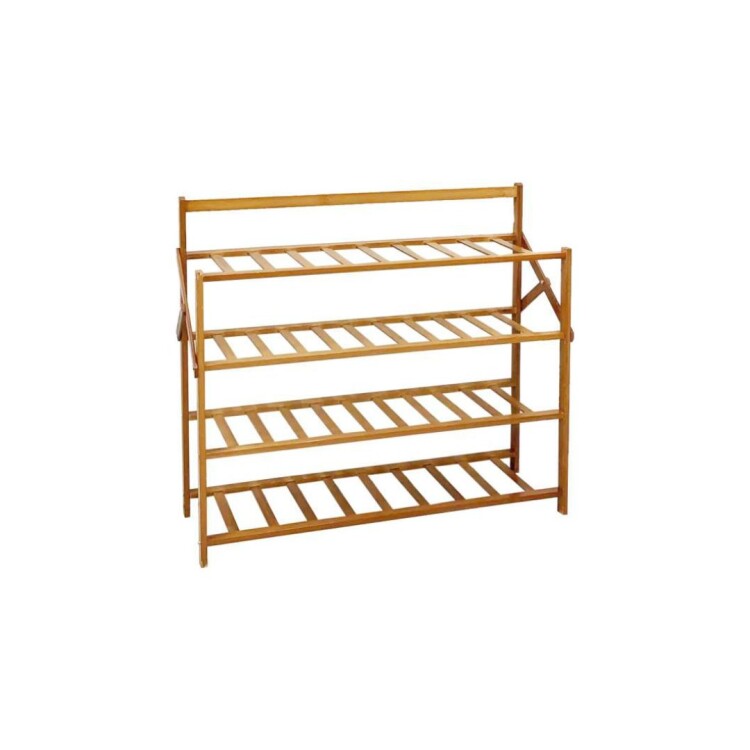 ORGANIZADOR ZAPATERA 4 ESTANTES DE BAMBU PLEGABLE 68X23X60CM ORGANIZADOR ZAPATERA 4 ESTANTES DE BAMBU PLEGABLE 68X23X60CM