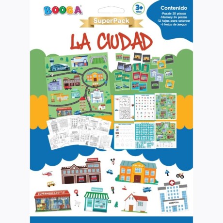 Superpack Para Leer Y Colorear Ciudad Con Juegos Ub 001
