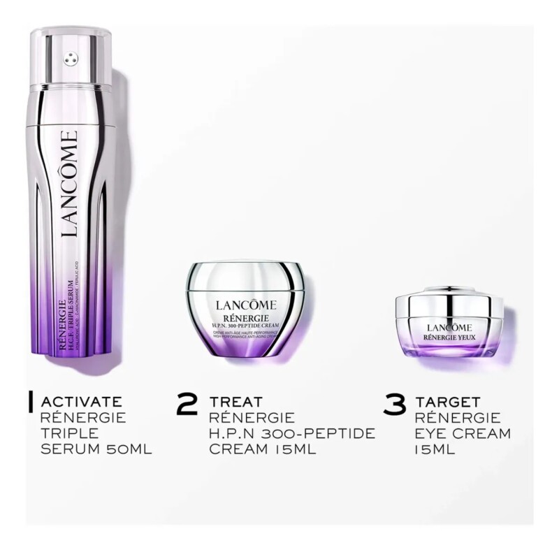Set Lancome Triple Serum 50ml & Rng Eye 15ml + Peptide 15m Set Lancome Triple Serum 50ml & Rng Eye 15ml + Peptide 15m