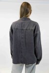 Camisa cuba gris lavado