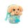 Peluche Cachorro Interactivo 22cm Labrador Baby Paws Beige