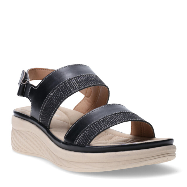 Sandalias de Mujer Lady Confort CONQUES con tira atrás Negro