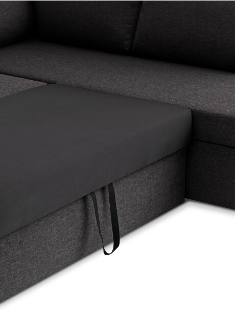 Sofá cama rinconera MARSLEV tela gris osc Sofá cama rinconera MARSLEV tela gris osc