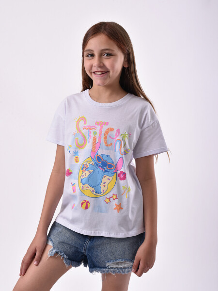 REMERA STITCH POOL BLANCO
