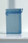 Bolsa organza 12x17 cm. TURQUESA