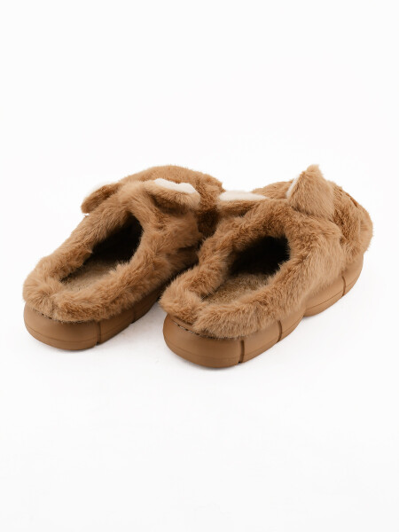 PANTUFLA BEIGE OSCURO