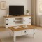 Promo Rack Tv + Mesa de Living Linea Naturale BLANCO