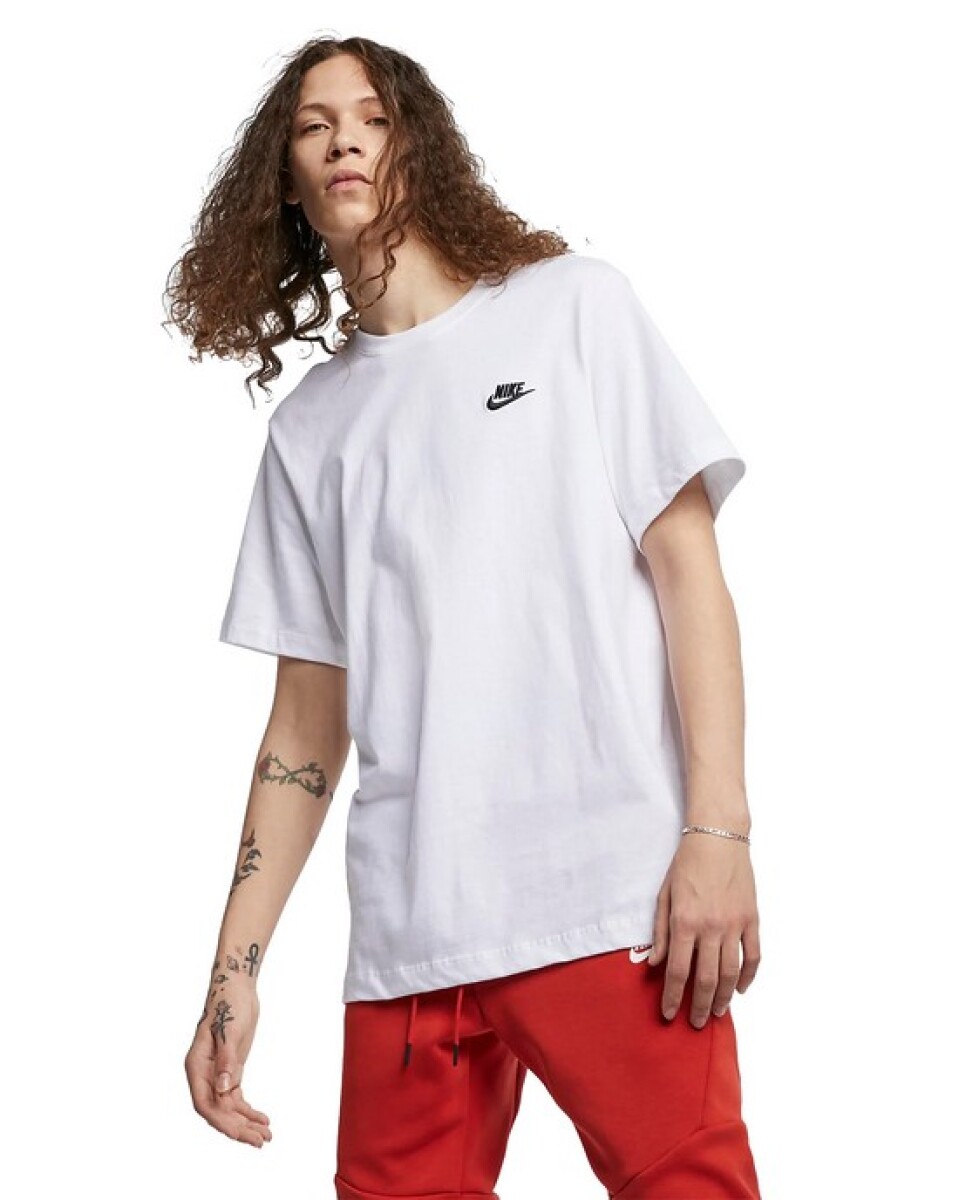 Remera Nike Sportwear Club de Hombre - AR4997-101 - Blanco 