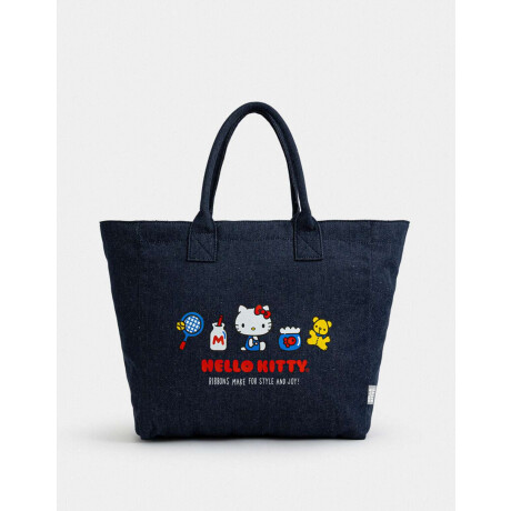 Shopper Denim ''hello Kitty'' Azul Gastado