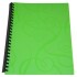 CARPETA TAMAÑO A4 CON 20 FUNDAS Y RULO COLOR VERDE
