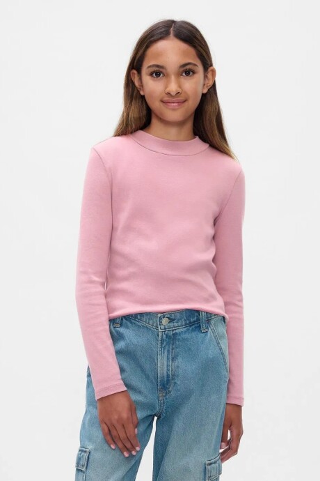 Remera Polera Niña Lilas Pink 16-1708 Tcx