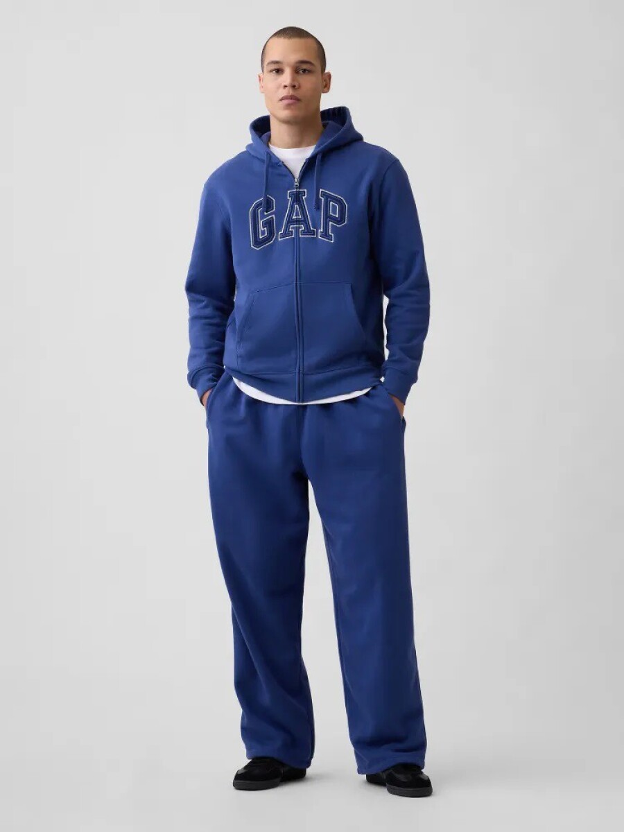Canguro Con Cierre Logo Gap Hombre - Blue Track 