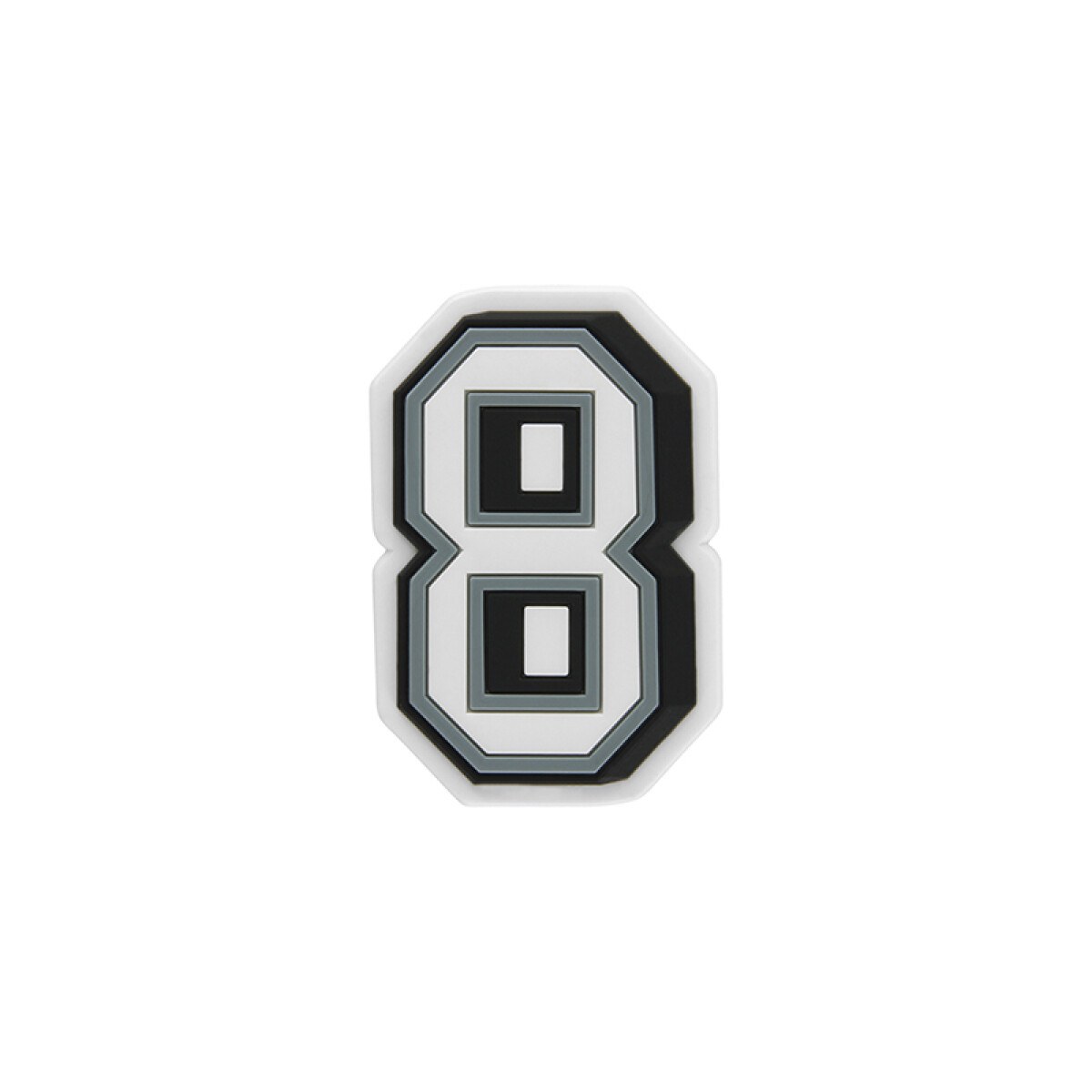 Jibbitz™ Charm Número 8 - Blanco 