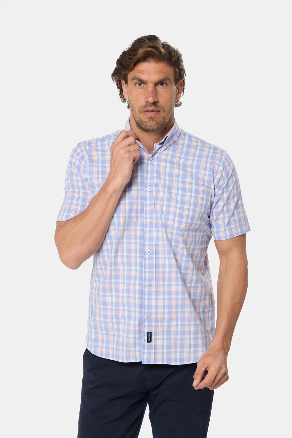 CAMISA SPORT A CUADROS Piedra