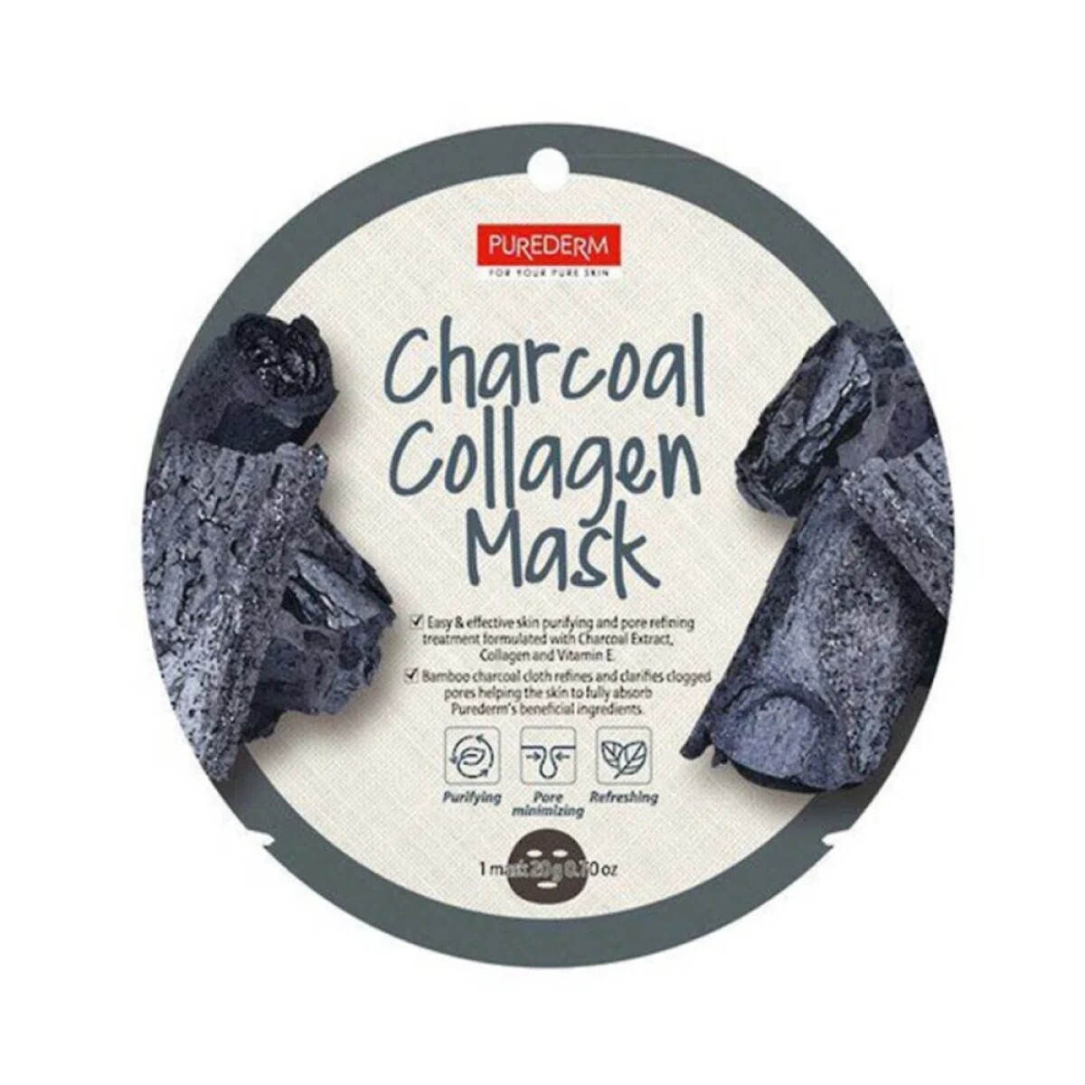 Purederm Charcoal Collagen Mask 