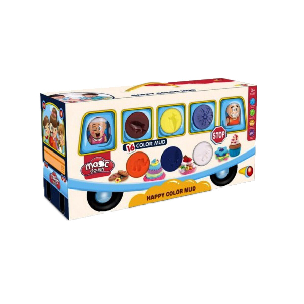 Juego de Masas Valija 16 colores 