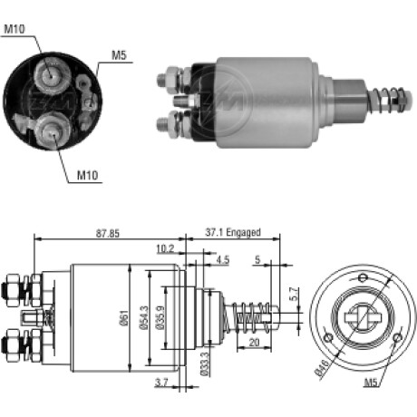 AUTOMATICO DE ARRANQUE - 12V BOSCH JOHN DEERE TODOS ZM AUTOMATICO DE ARRANQUE - 12V BOSCH JOHN DEERE TODOS ZM