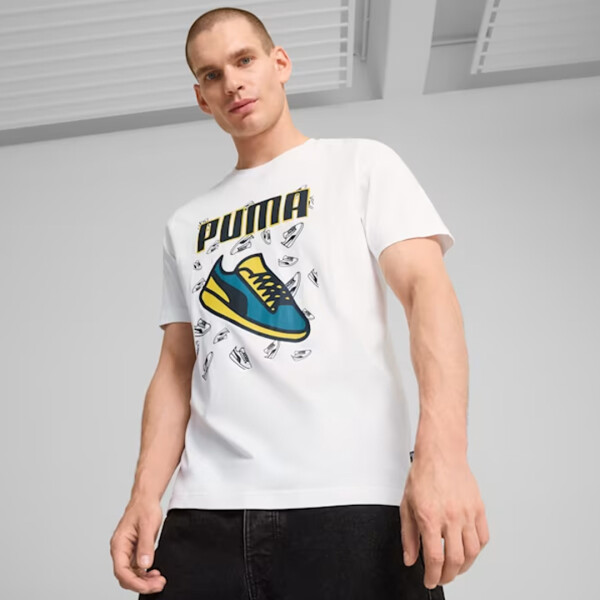 GRAPHICS SNEAKER TEE - PUMA BLANCO
