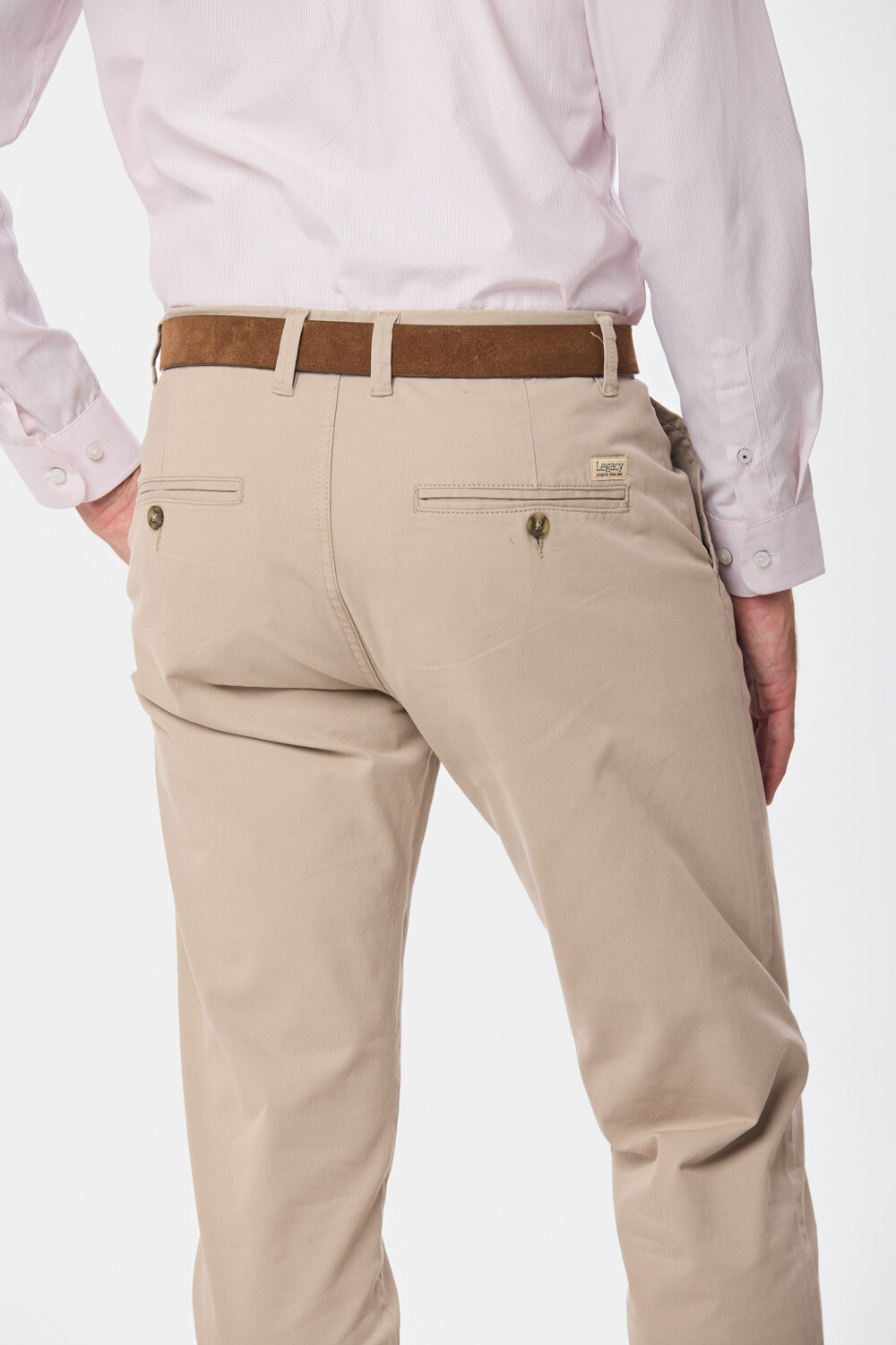 PANTALÓN SKINNY CON SPANDEX Beige