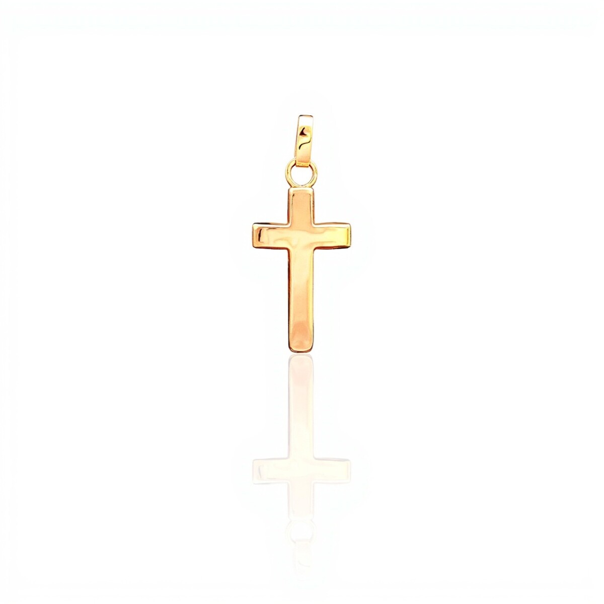 Dije Cruz-Oro bajo-Sin piedra-CP8647 - sinpiedra 