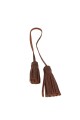 Colgante de flecos dobles Marron