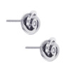 Caravanas Delfina de Oro Blanco 18k con Brillantes Caravanas Delfina de Oro Blanco 18k con Brillantes