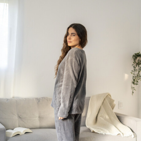 Pijama De Plush Gris Pijama De Plush Gris