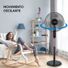 Ventilador De Pie James Vp 170 Black 3 Velocidades Estructura Negro Aspas Blanco Ventilador De Pie James Vp 170 Black 3 Velocidades Estructura Negro Aspas Blanco