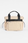 Bandolera bolsillo removible beige