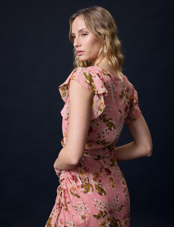 Vestido Maxi Flores ROSA/MULTI