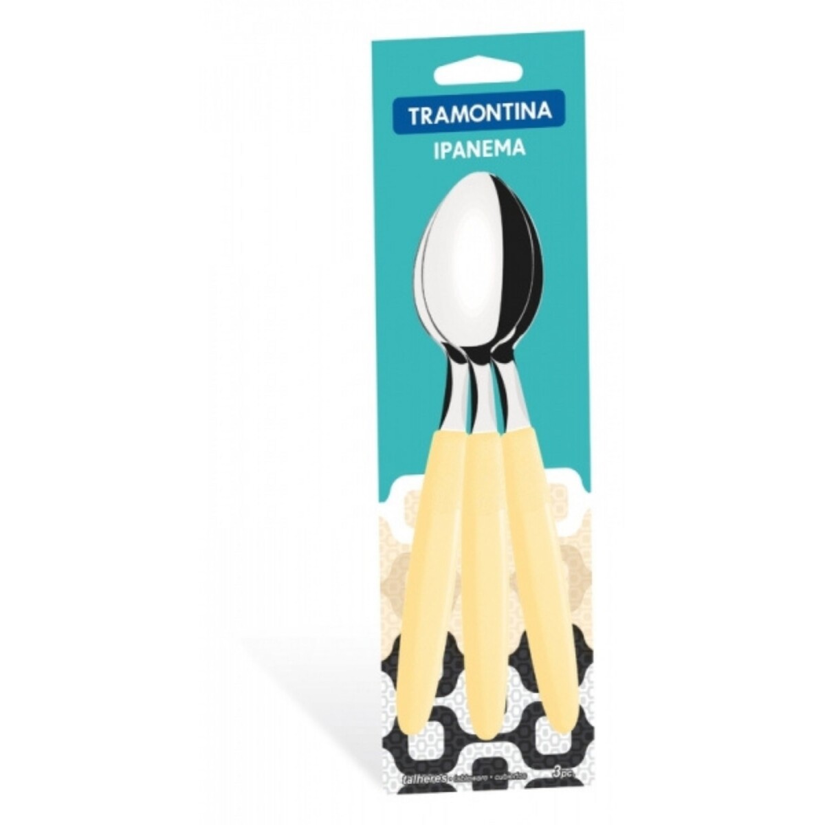 Cucharas de mesa Ipanema marfil x3 | Tramontina 23363/330 
