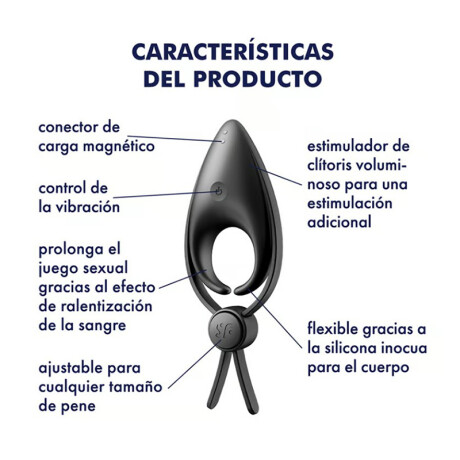 Satisfyer Sniper Anillo Vibrador Negro