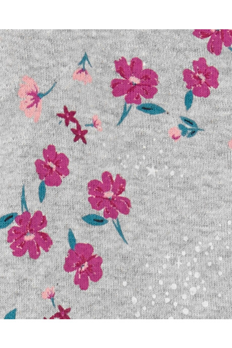 Set tres piezas pijama con pie, pantalón y body manga larga de algodón Sin color