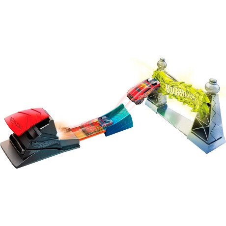 Pista De Autos Hot Wheels Lanzador Aro de Fuego 2