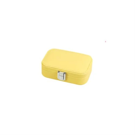 Joyero rectangular 12 cm x 7 cm x 4 cm Amarillo