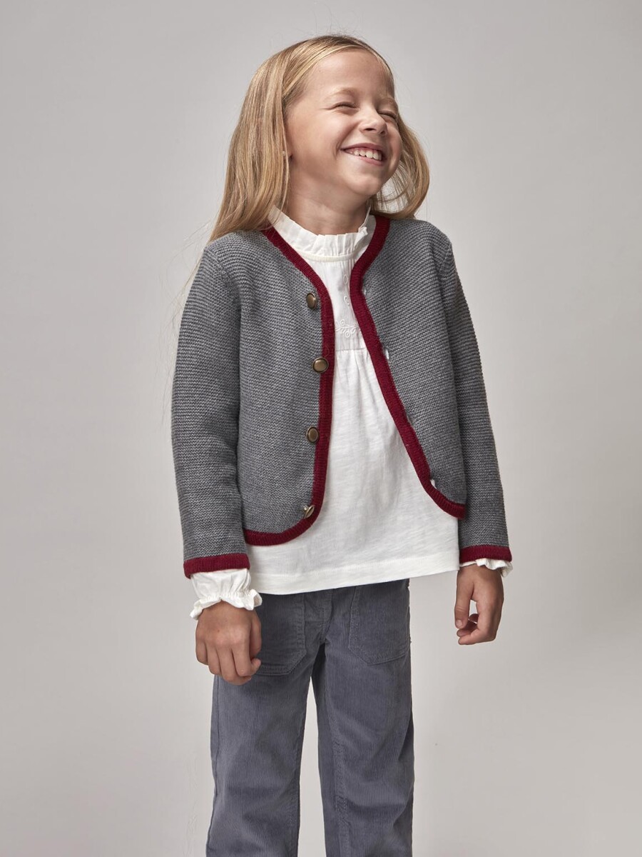 Chaqueta Tipo Austria Gris Melange