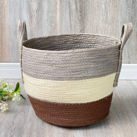Canasto Cesto Yute Natural Caubi Alto 25cm x Ø 30cm Canasto Cesto Yute Natural Caubi Alto 25cm x Ø 30cm