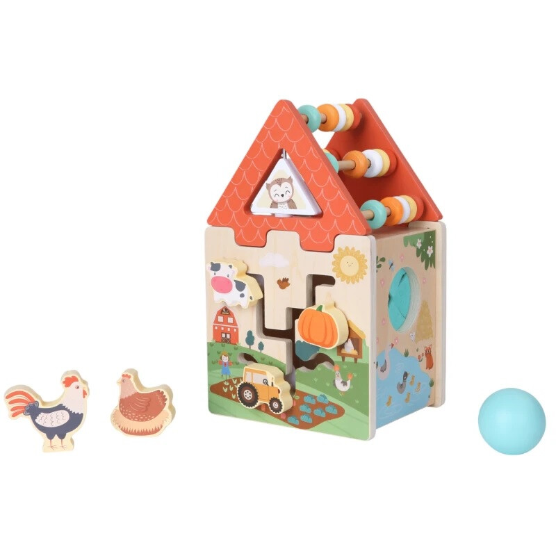 Juego Didactico de Madera 2 en 1 Activity Farm Juego Didactico de Madera 2 en 1 Activity Farm