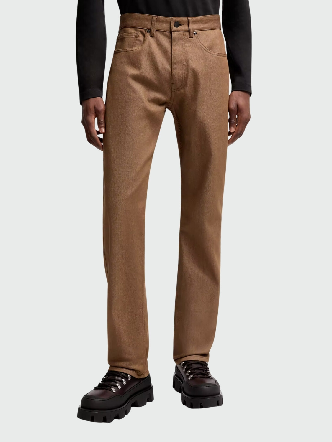 MONCLER - Vaqueros Rectos Beige