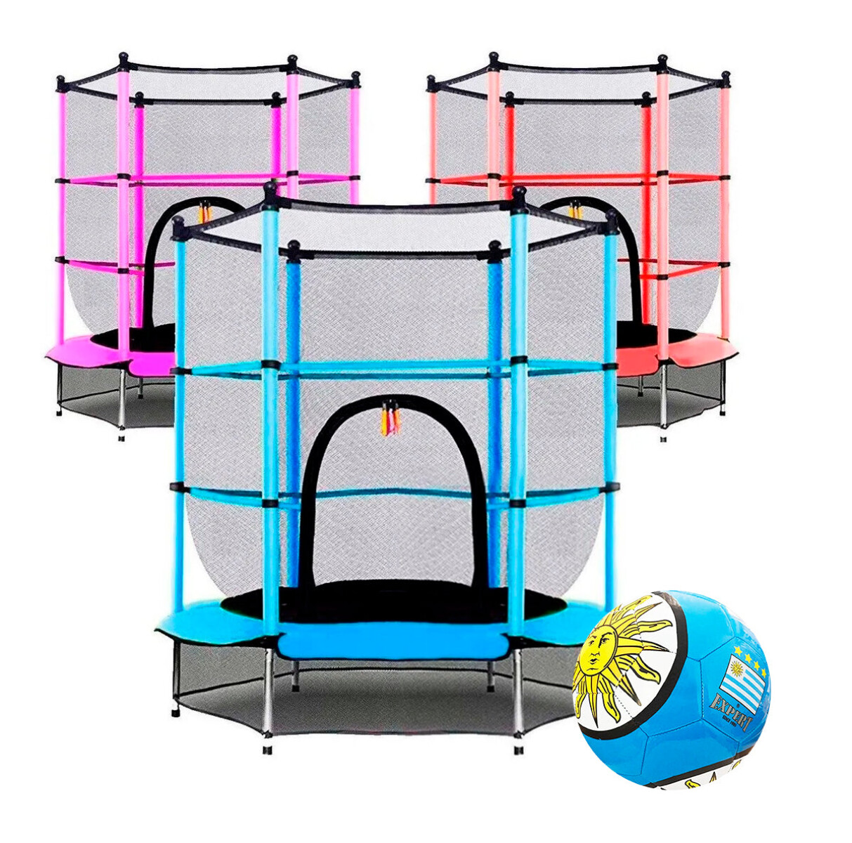 Cama Elástica Trampolín 1.40mts Calidad N°1 - Rojo 