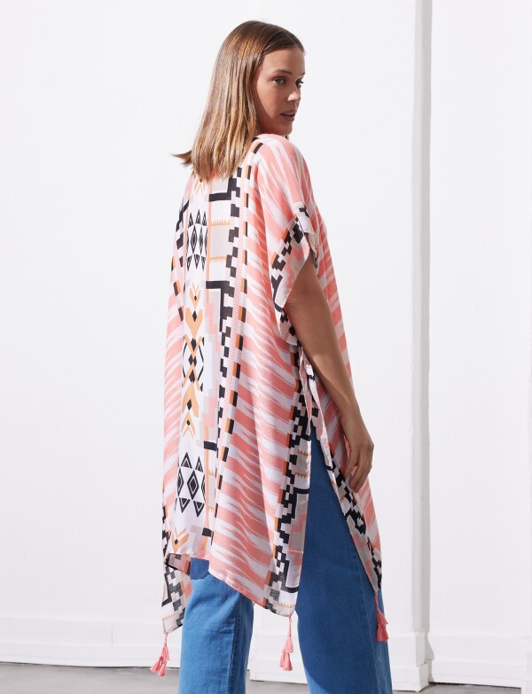 Kimono Printed CORAL/MULTI
