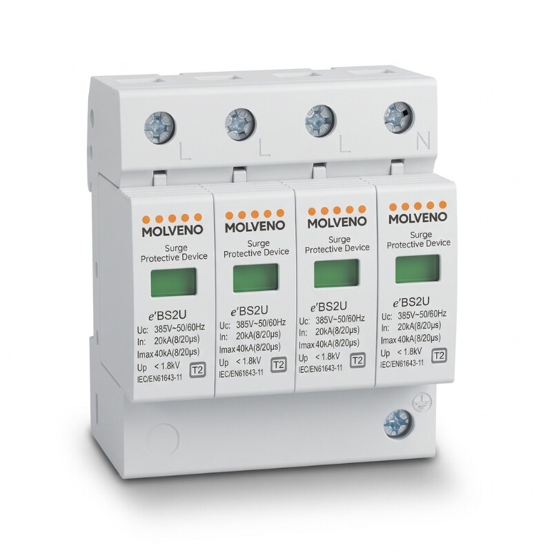 PROTECCIÓN SOBRE TENSIÓN Protector de Sobretensión Transitoria 4P 20-40kA 285V