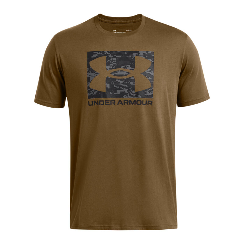 UA ABC CAMO BOXED LOGO SS-BRN BRN-498
